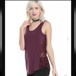 Hot Topic Skull Crochet Tank, VGUC, Size S